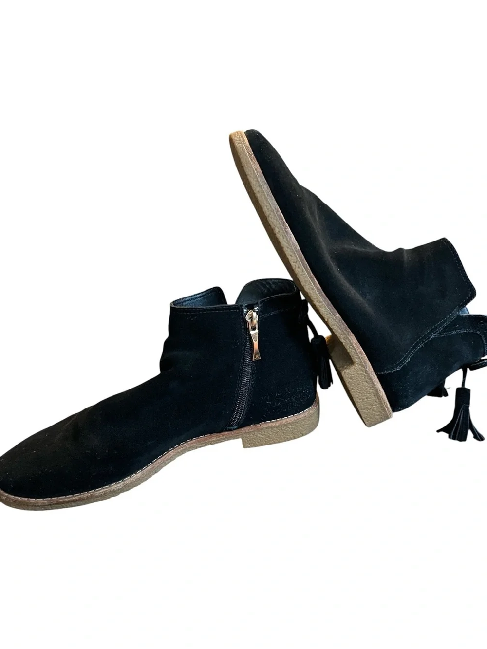 kate spade New York Bellamy Black Suede Ankle Booties Size 9.5